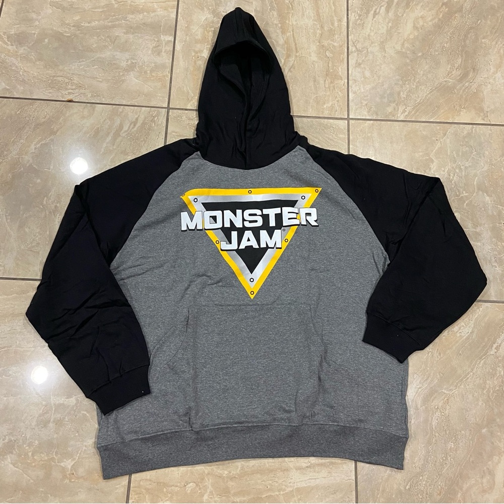 Monster Jam Maximum Destruction Fleece Hoodie Pullover Hoodie Men’s Size XXL